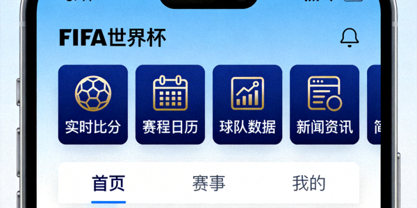 国际足联世界杯官方手机应用界面展示